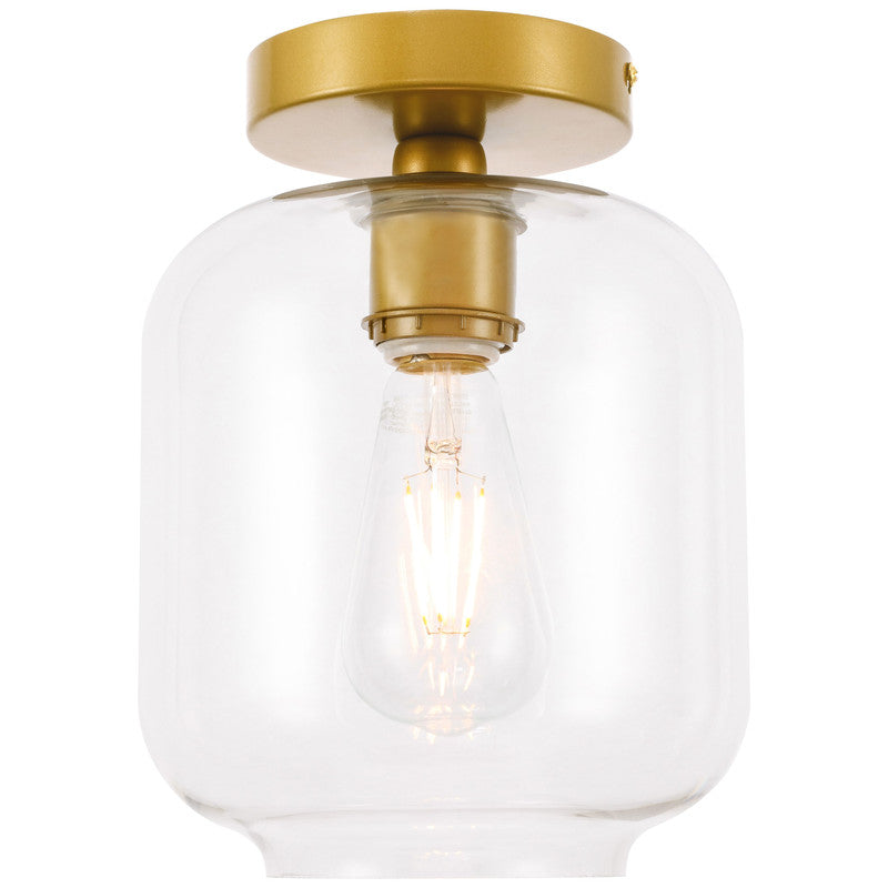 Elegant Lighting Collier 1 Light 7" Flush Mount