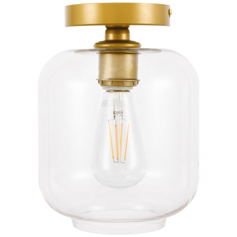 Elegant Lighting Collier 1 Light 7" Flush Mount