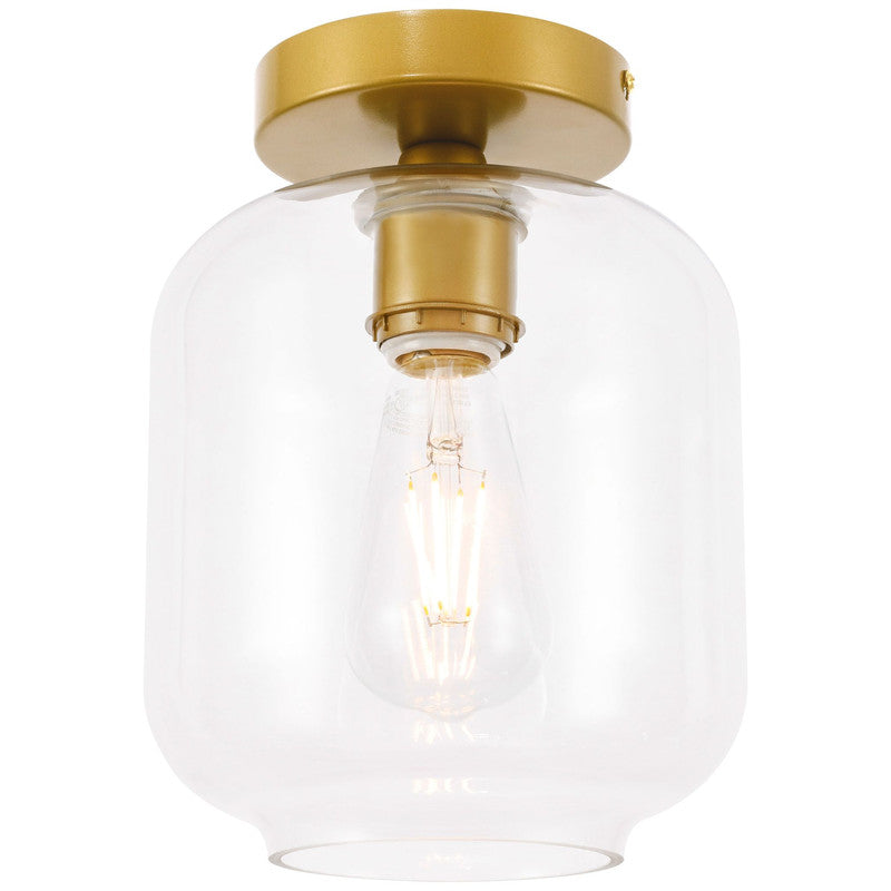 Elegant Lighting Collier 1 Light 7" Flush Mount