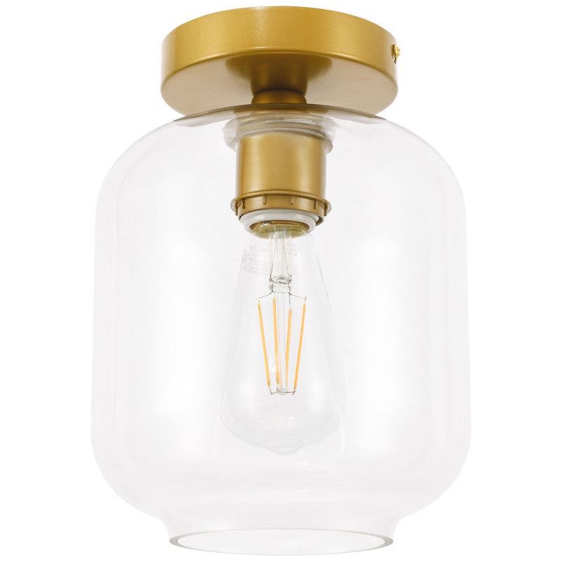 Elegant Lighting Collier 1 Light 7" Flush Mount