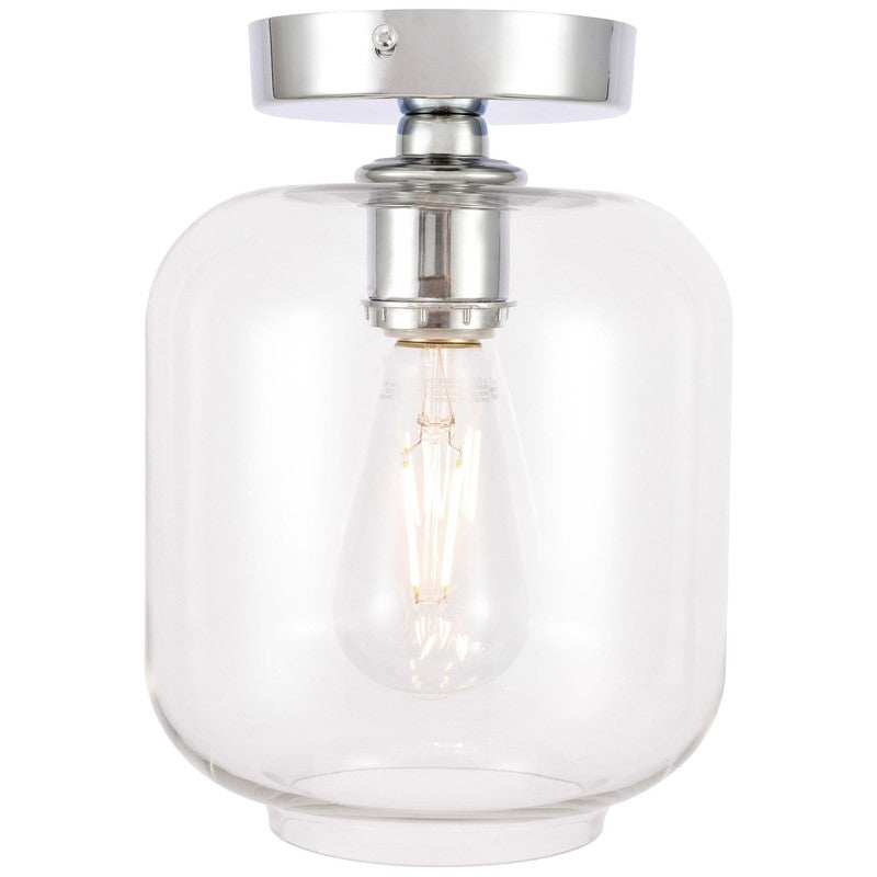 Elegant Lighting Collier 1 Light 7" Flush Mount