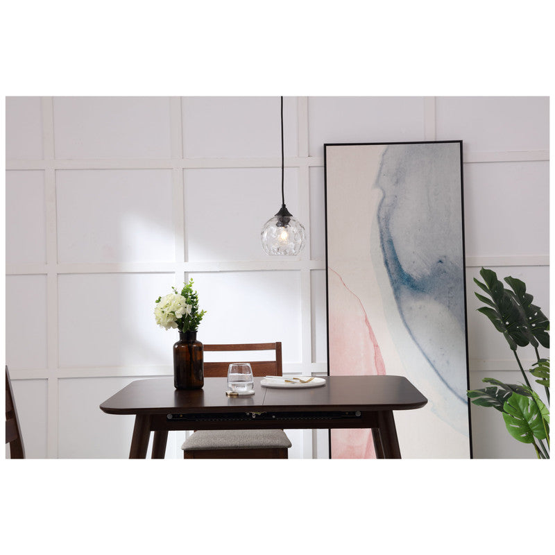 Elegant Lighting Cashel 1 Light Plug-In Pendant