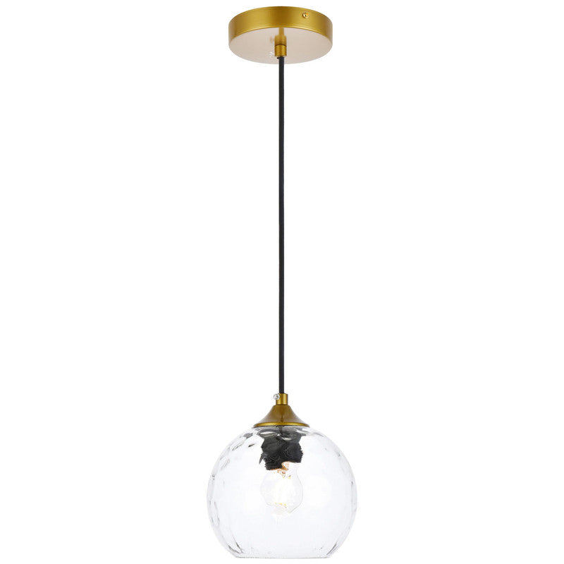 Elegant Lighting Cashel 1 Light Plug-In Pendant
