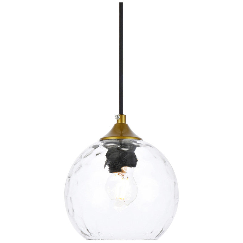 Elegant Lighting Cashel 1 Light Plug-In Pendant