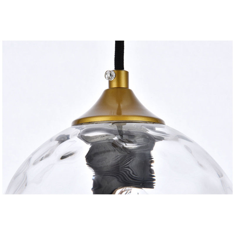 Elegant Lighting Cashel 1 Light Plug-In Pendant