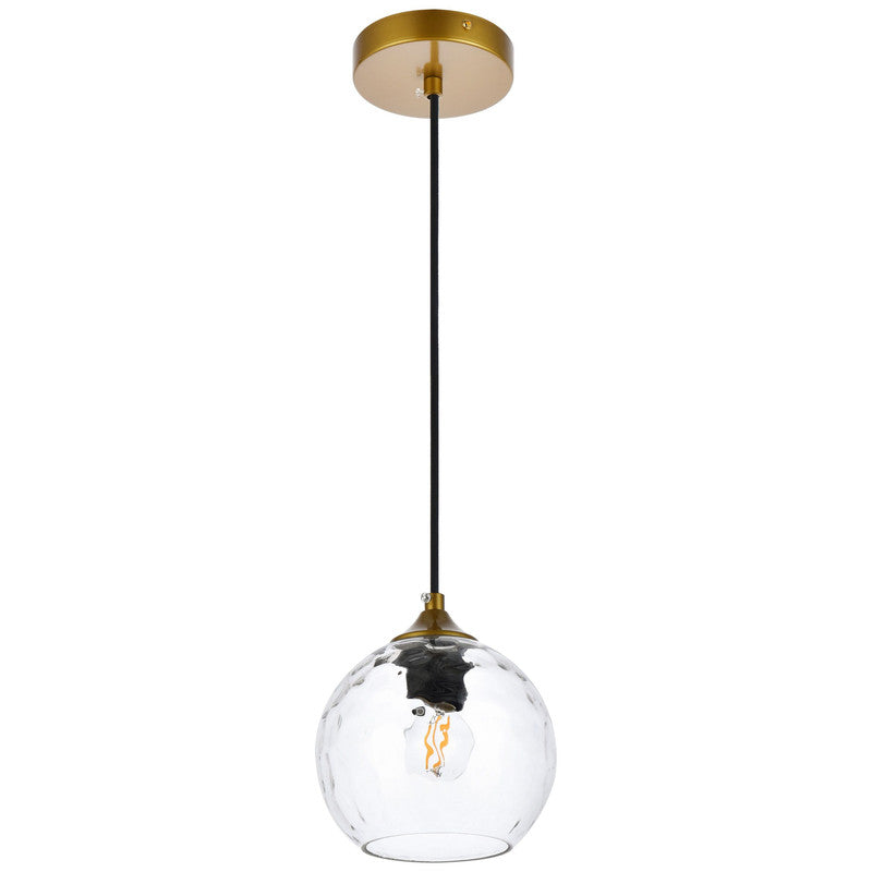 Elegant Lighting Cashel 1 Light Plug-In Pendant
