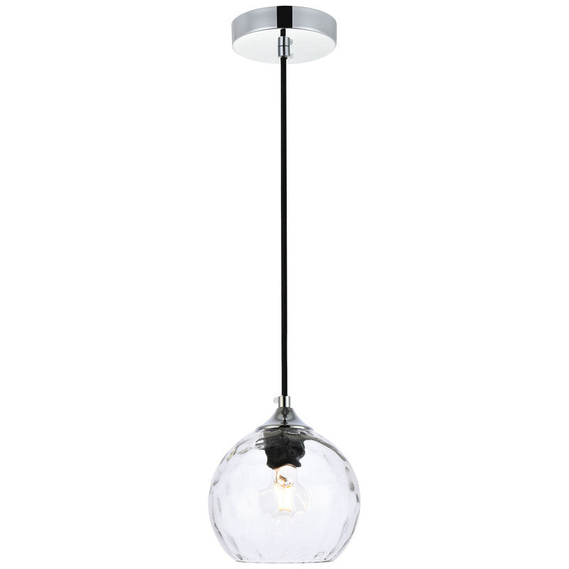 Elegant Lighting Cashel 1 Light Plug-In Pendant