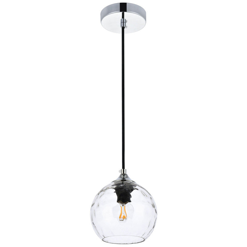 Elegant Lighting Cashel 1 Light Plug-In Pendant