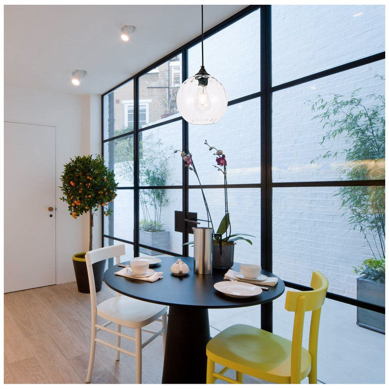 Elegant Lighting Cashel 1 Light 8" Pendant