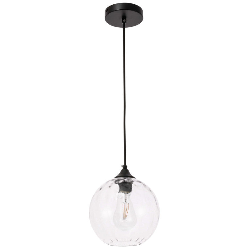 Elegant Lighting Cashel 1 Light 8" Pendant
