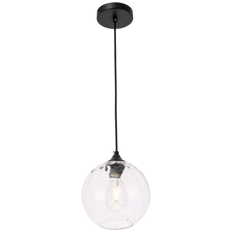 Elegant Lighting Cashel 1 Light 8" Pendant
