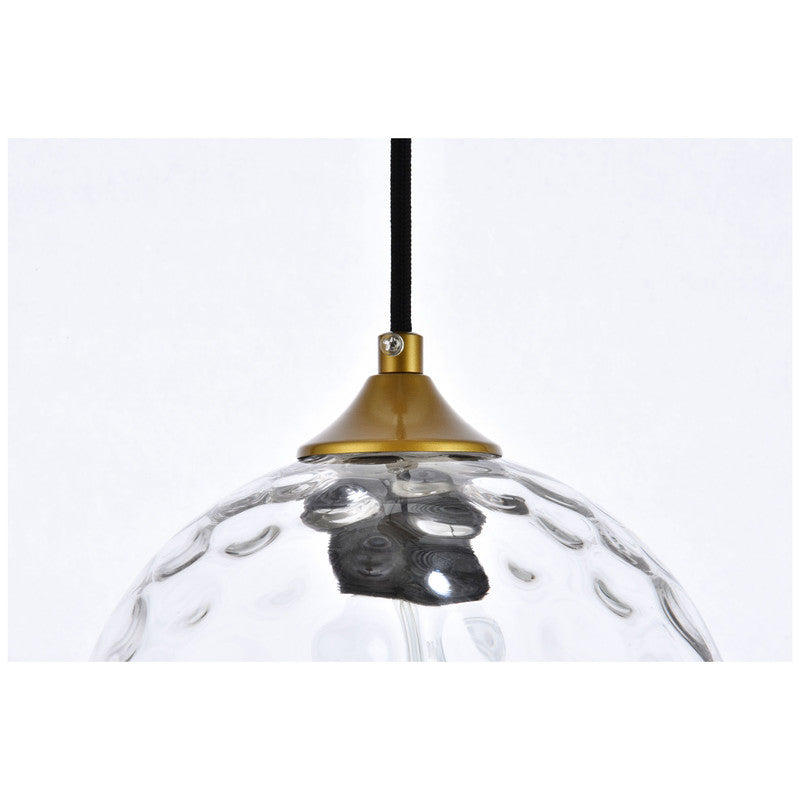 Elegant Lighting Cashel 1 Light 8" Pendant