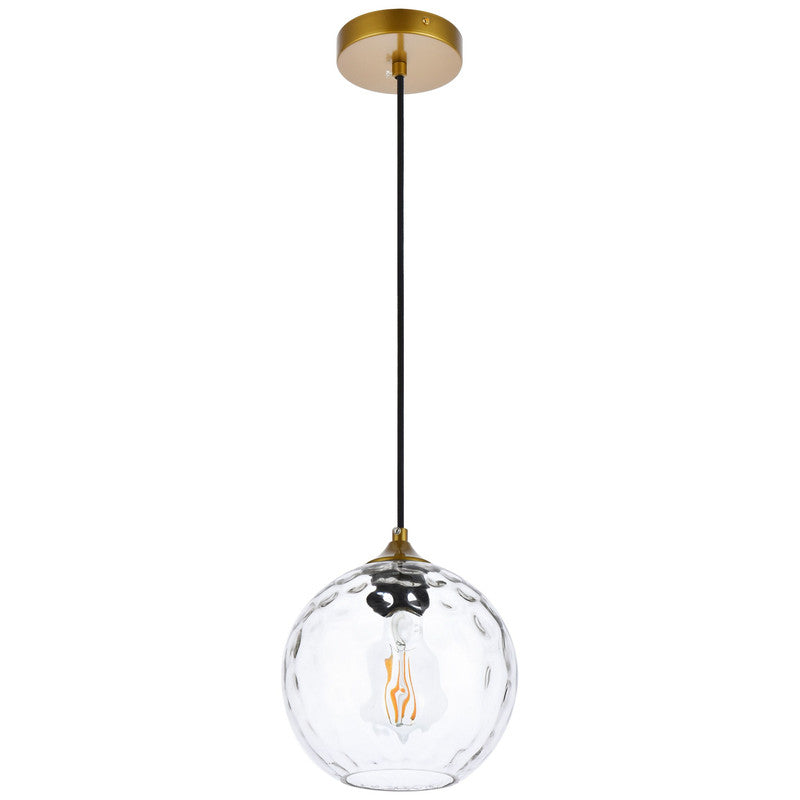 Elegant Lighting Cashel 1 Light 8" Pendant