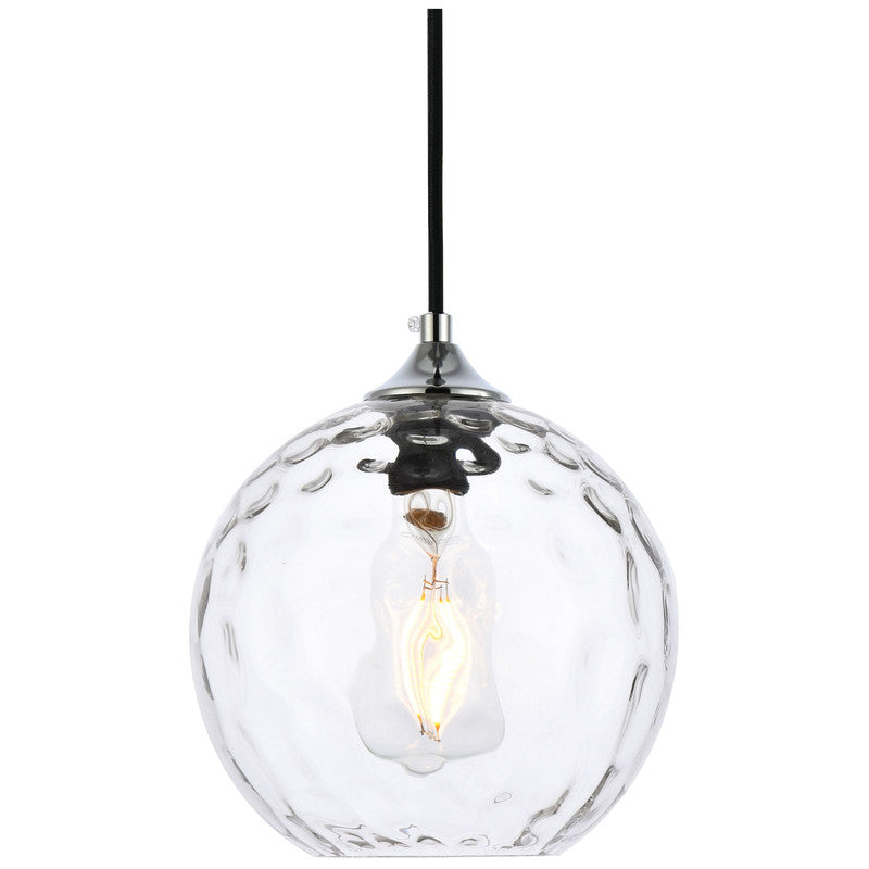 Elegant Lighting Cashel 1 Light 8" Pendant