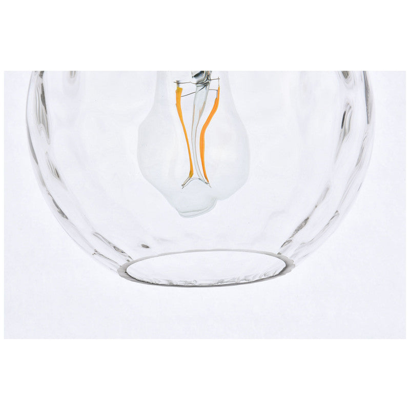 Elegant Lighting Cashel 1 Light 8" Pendant