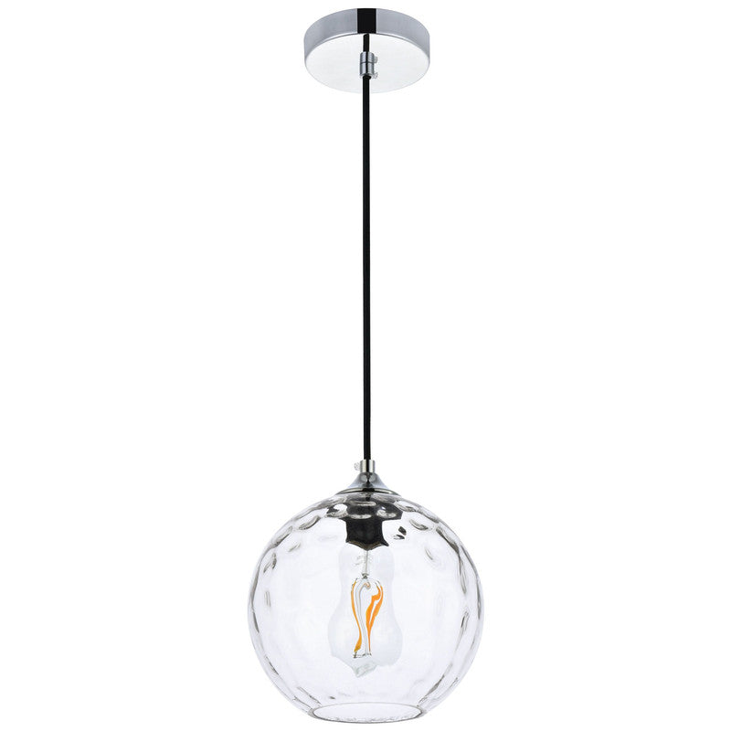 Elegant Lighting Cashel 1 Light 8" Pendant
