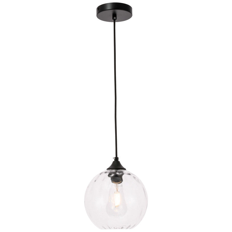 Elegant Lighting Cashel 1 Light 8" Pendant