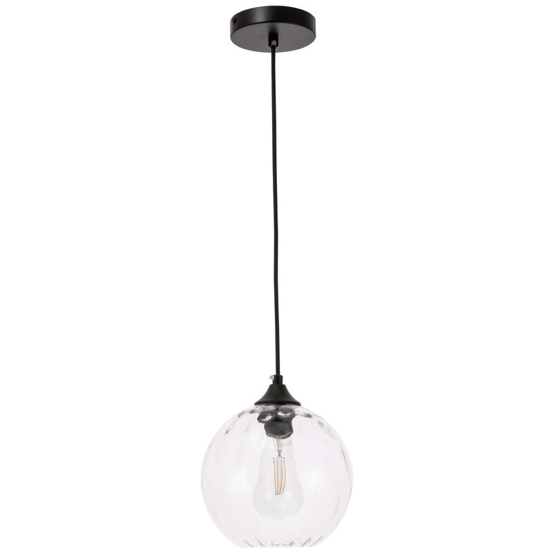 Elegant Lighting Cashel 1 Light 8" Pendant