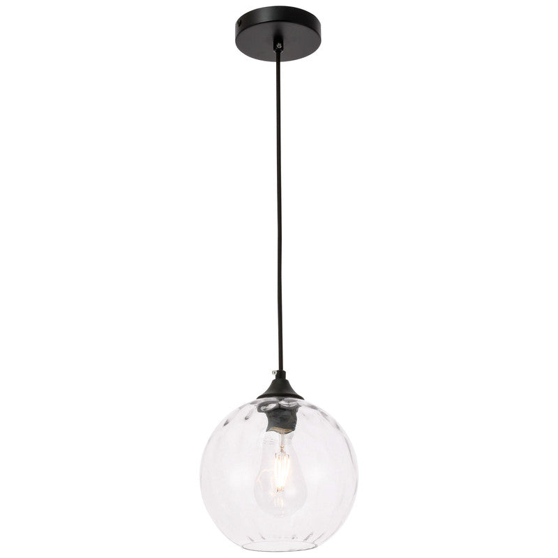 Elegant Lighting Cashel 1 Light 8" Pendant