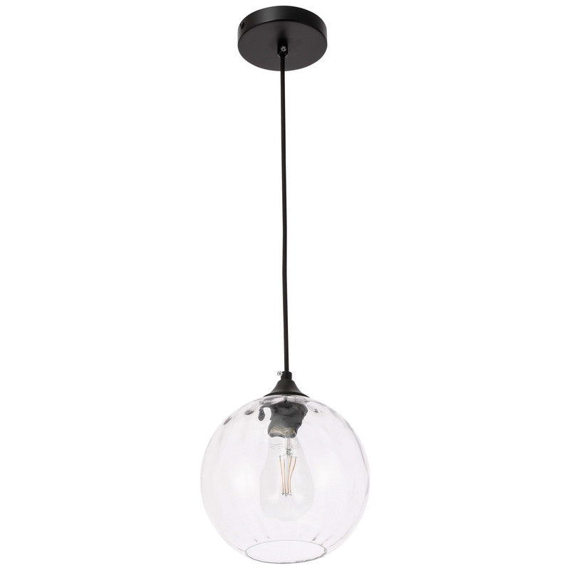 Elegant Lighting Cashel 1 Light 8" Pendant
