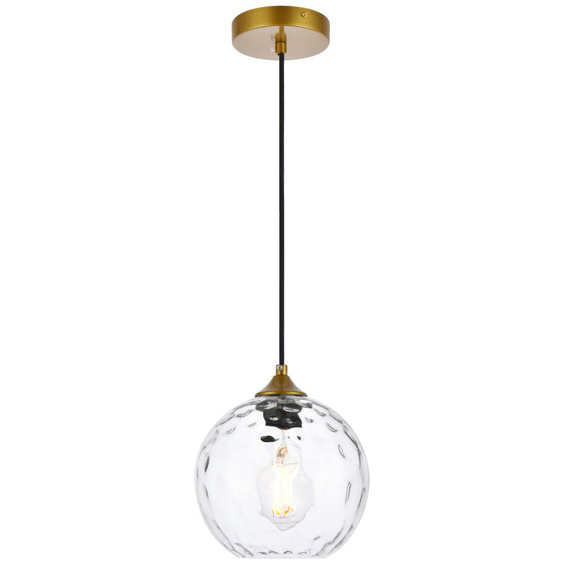 Elegant Lighting Cashel 1 Light 8" Pendant