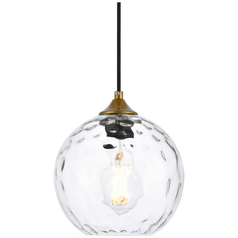 Elegant Lighting Cashel 1 Light 8" Pendant