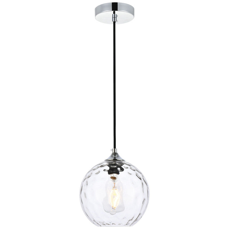Elegant Lighting Cashel 1 Light 8" Pendant