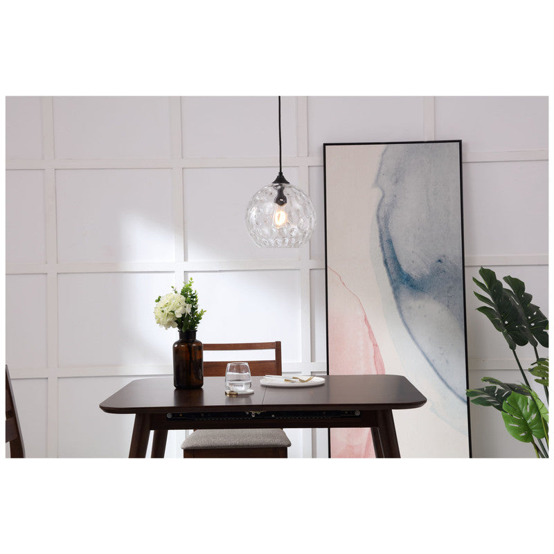 Elegant Lighting Cashel 1 Light 10" Pendant