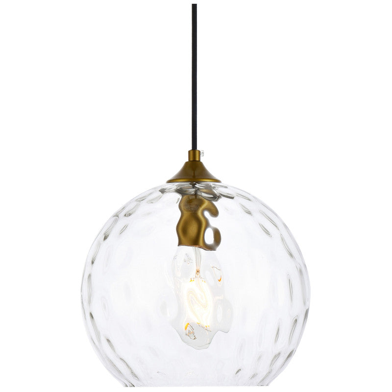 Elegant Lighting Cashel 1 Light 10" Pendant