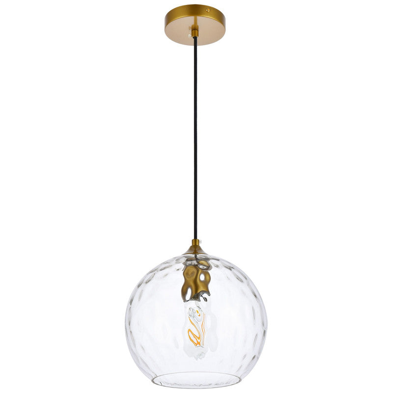 Elegant Lighting Cashel 1 Light 10" Pendant