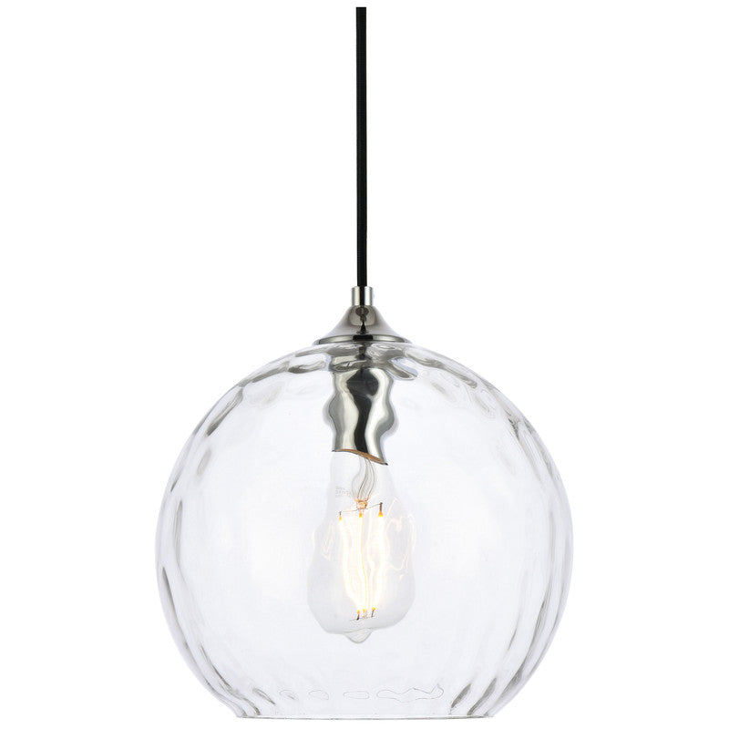 Elegant Lighting Cashel 1 Light 10" Pendant