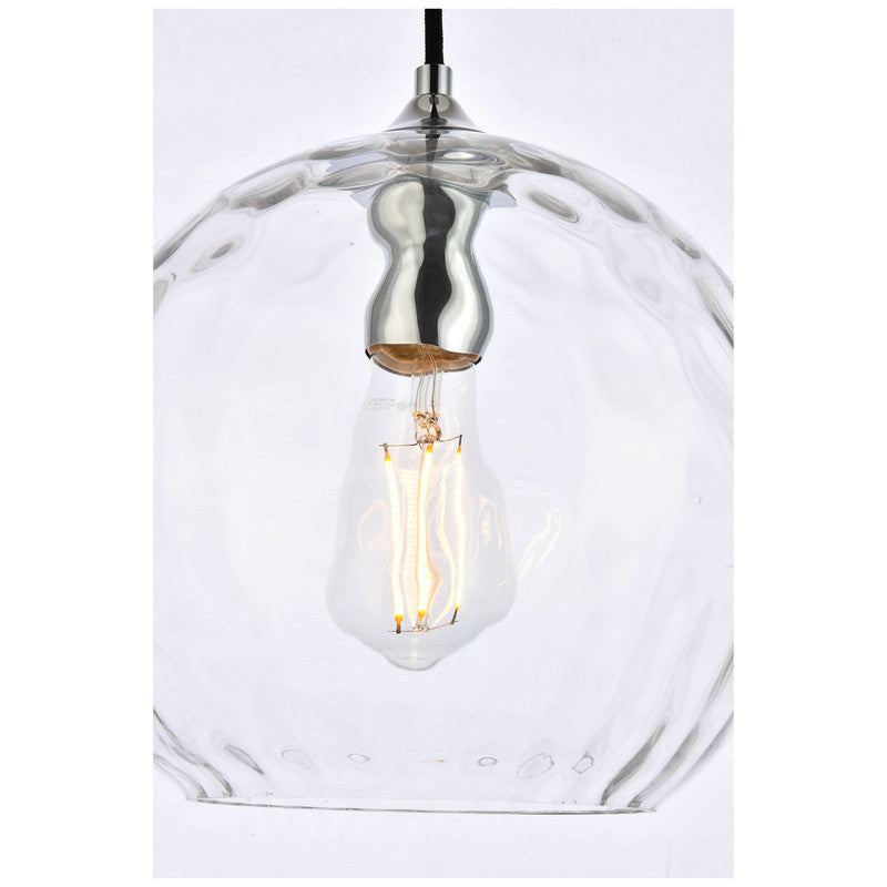 Elegant Lighting Cashel 1 Light 10" Pendant