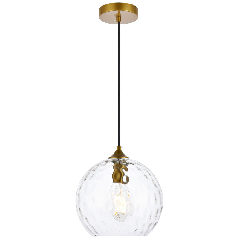 Elegant Lighting Cashel 1 Light 10" Pendant