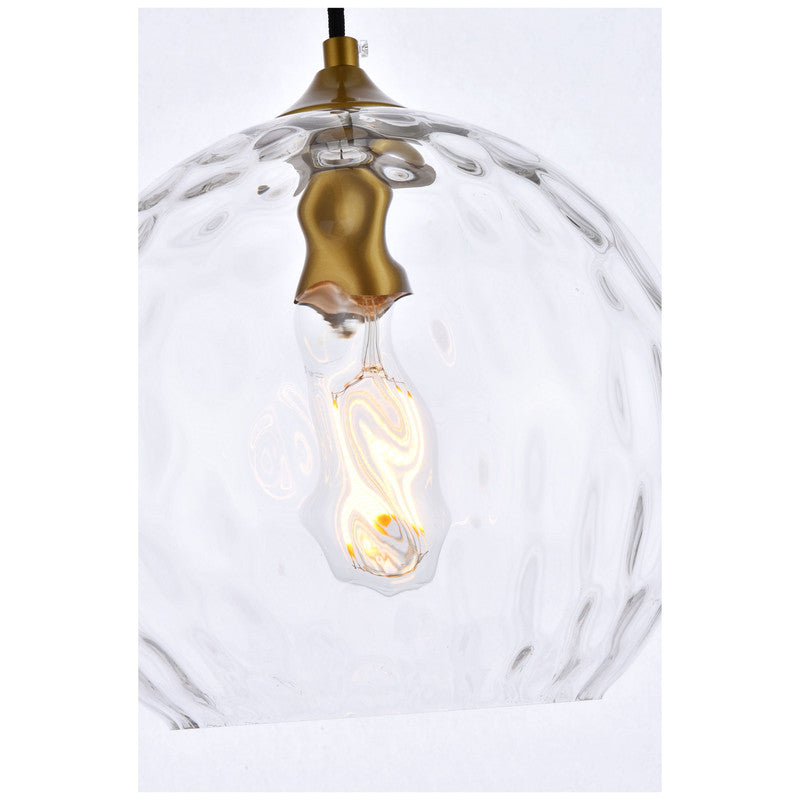 Elegant Lighting Cashel 1 Light 10" Pendant