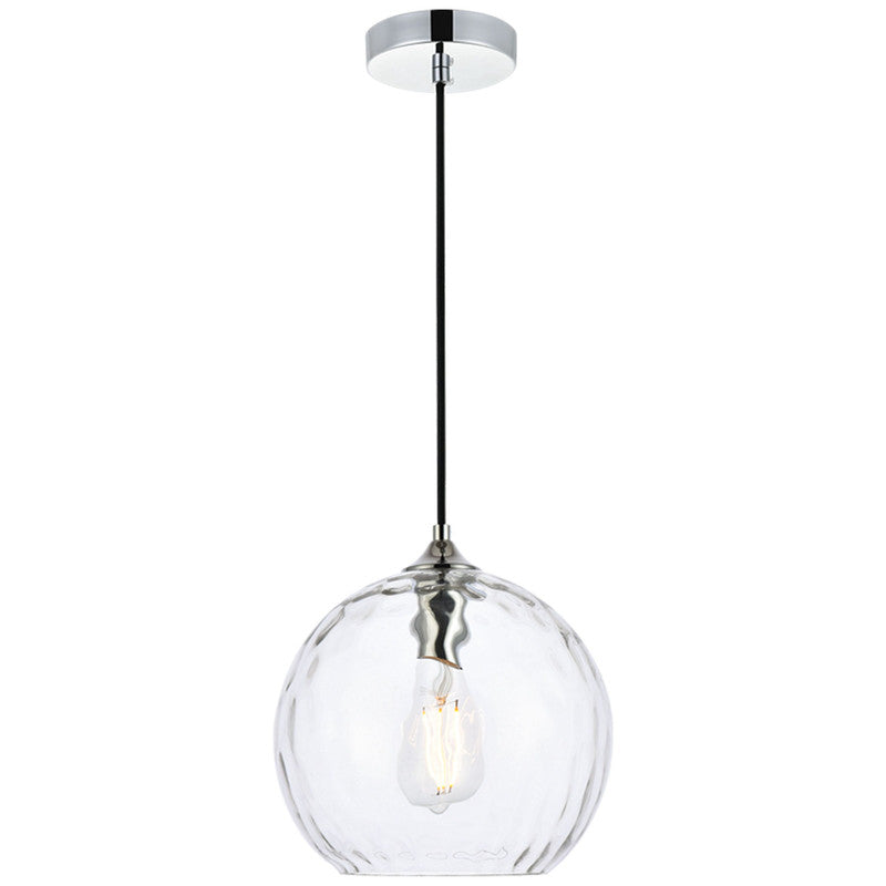 Elegant Lighting Cashel 1 Light 10" Pendant