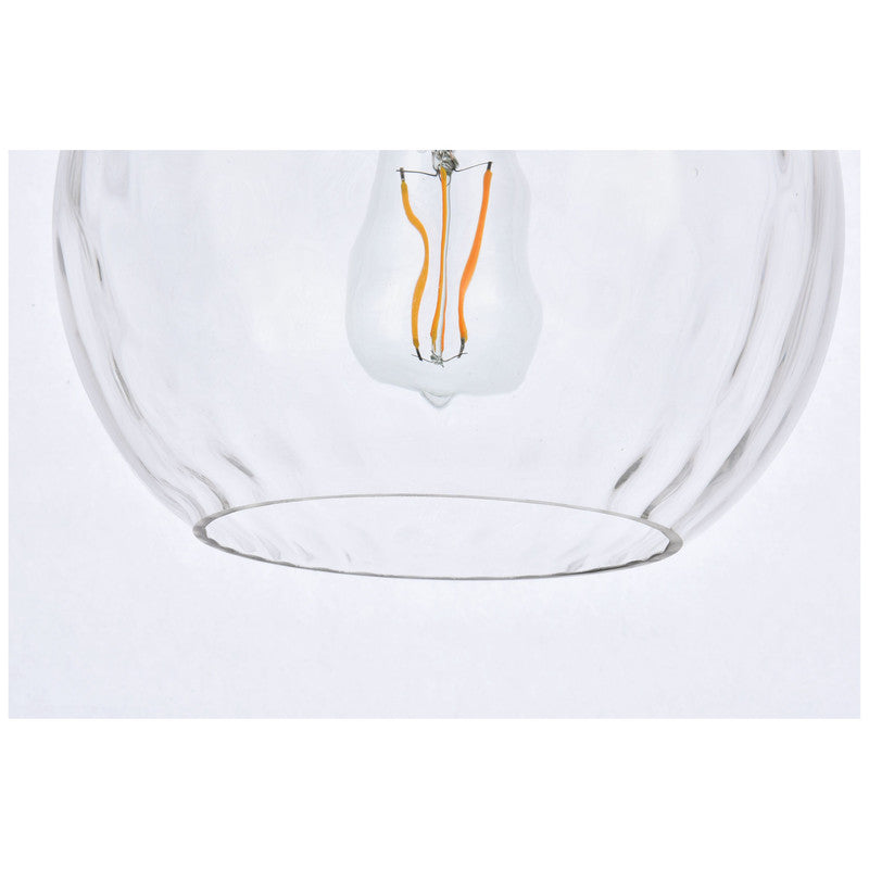 Elegant Lighting Cashel 1 Light 10" Pendant