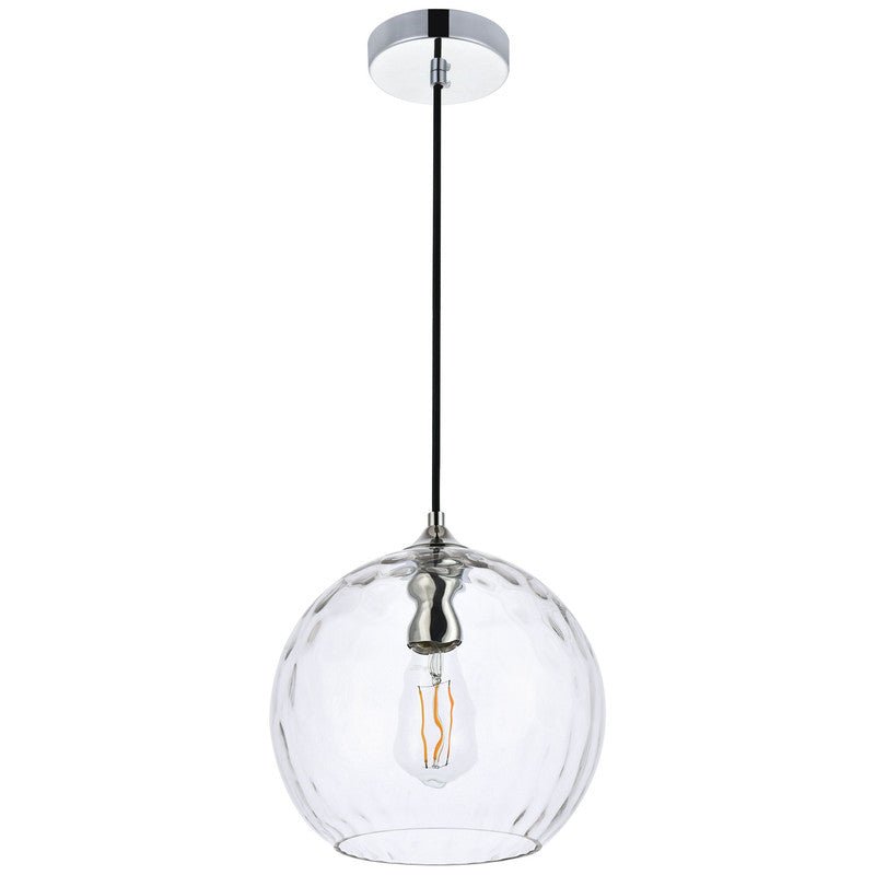 Elegant Lighting Cashel 1 Light 10" Pendant