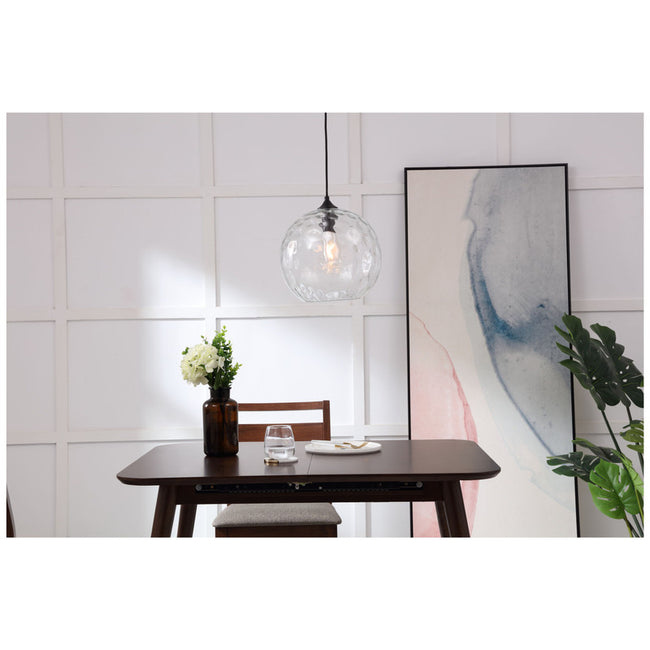 Elegant Lighting Gibson 1 Light 12" Pendant