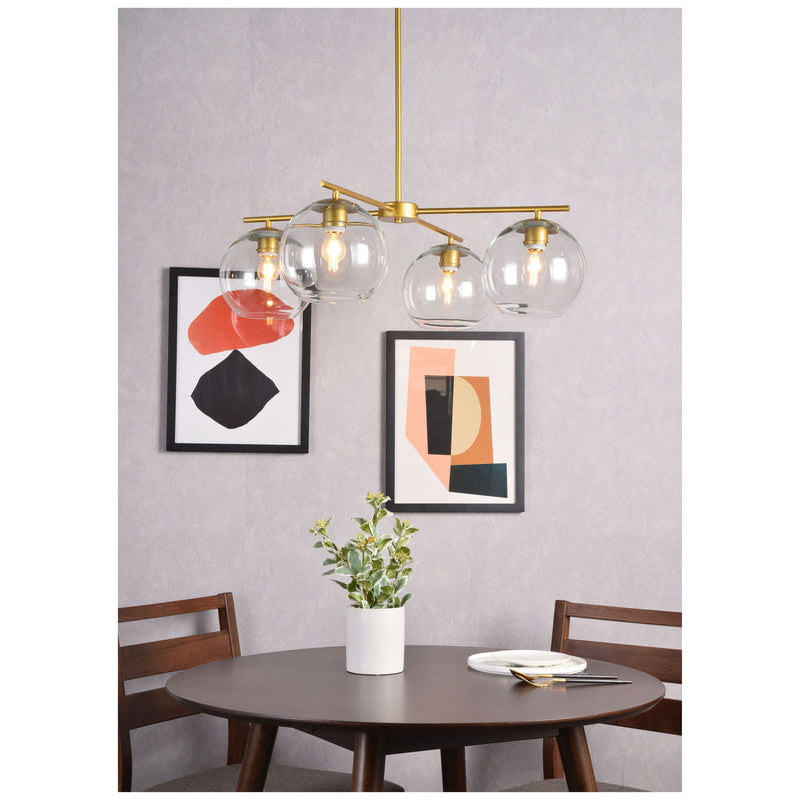 Elegant Lighting Opus 4 Light 31" Chandelier