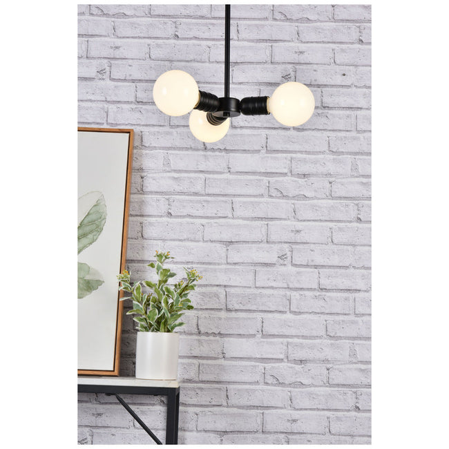 Elegant Lighting Reyes 3 Light 8" Chandelier