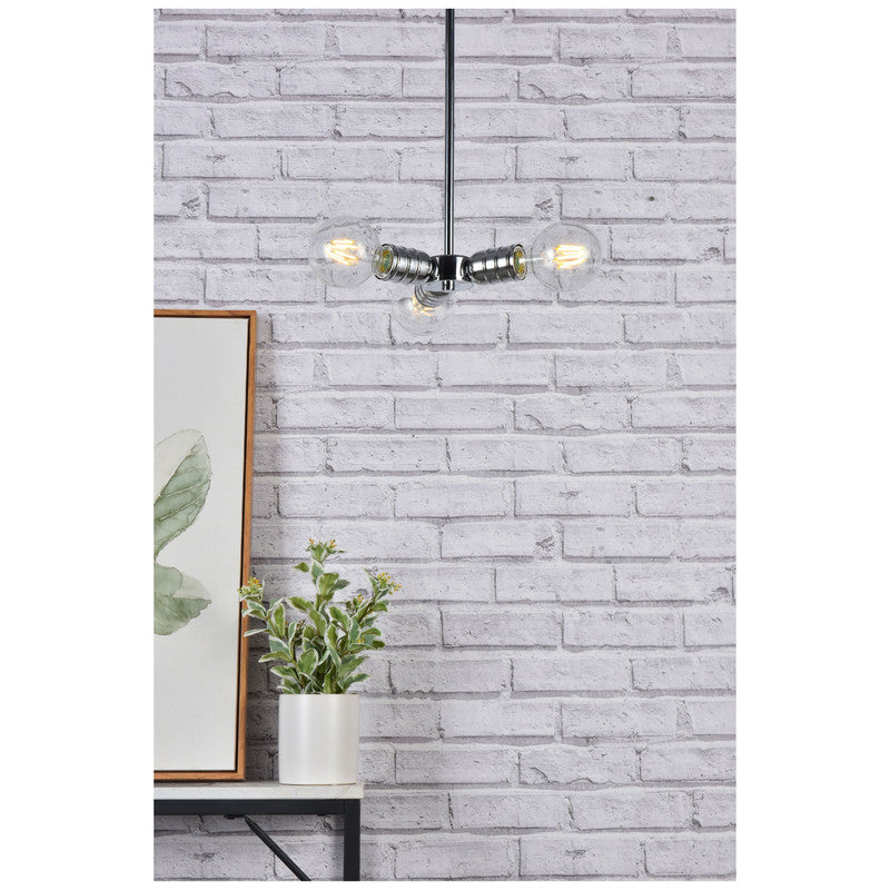 Elegant Lighting Reyes 3 Light 8" Chandelier