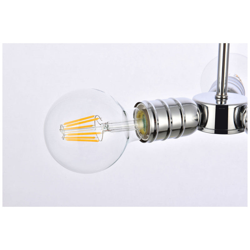 Elegant Lighting Reyes 3 Light 8" Chandelier