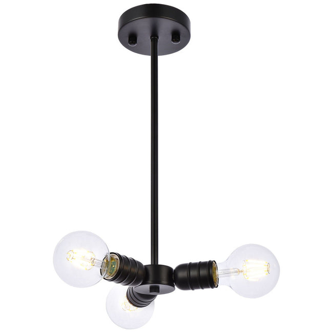 Elegant Lighting Reyes 3 Light 8" Chandelier