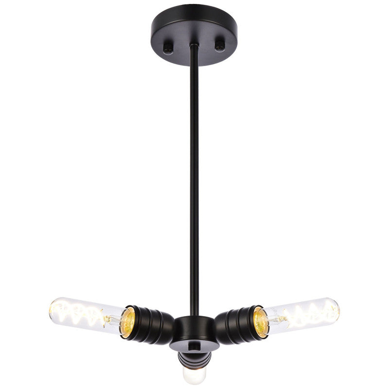 Elegant Lighting Reyes 3 Light 8" Chandelier