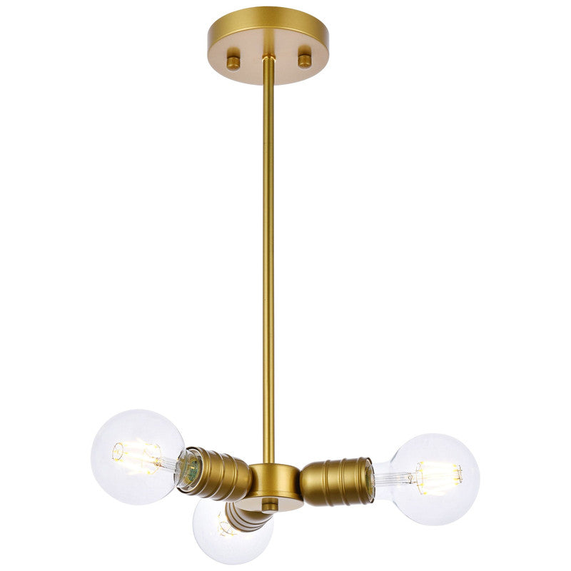 Elegant Lighting Reyes 3 Light 8" Chandelier