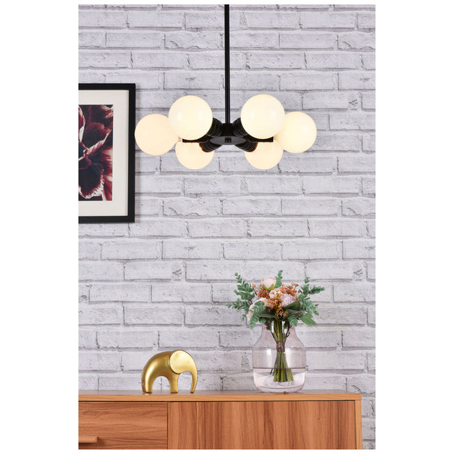 Elegant Lighting Reyes 6 Light 8" Chandelier