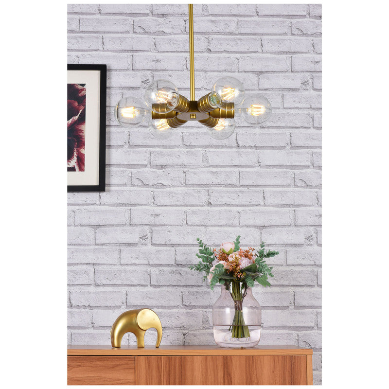 Elegant Lighting Reyes 6 Light 8" Chandelier