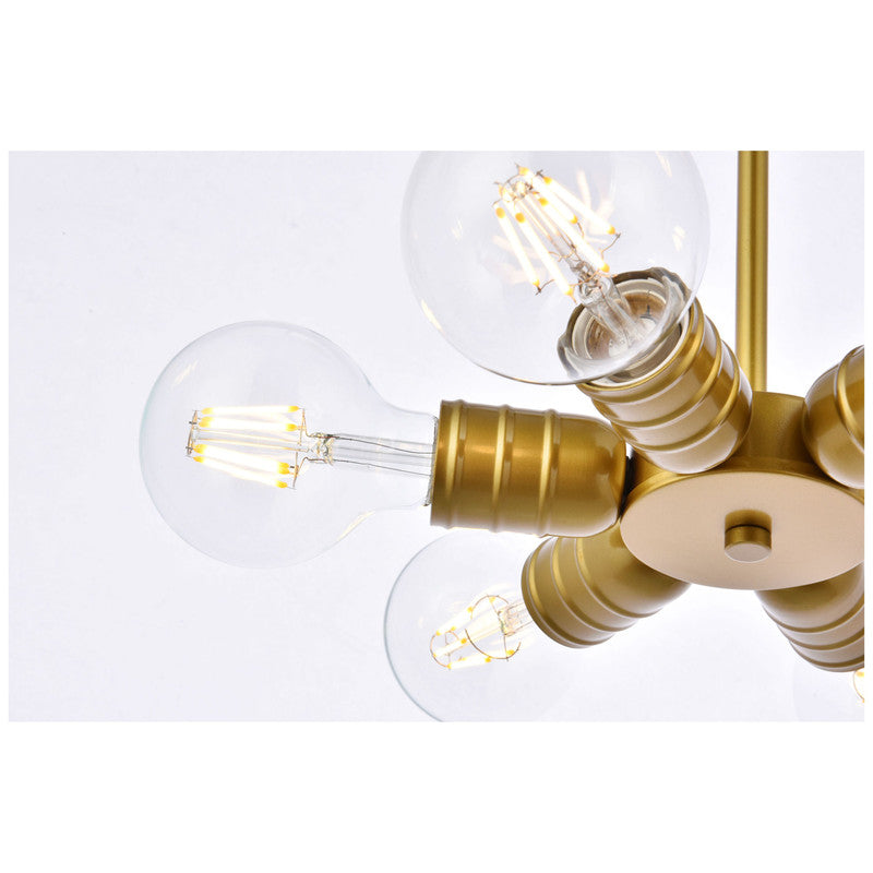 Elegant Lighting Reyes 6 Light 8" Chandelier