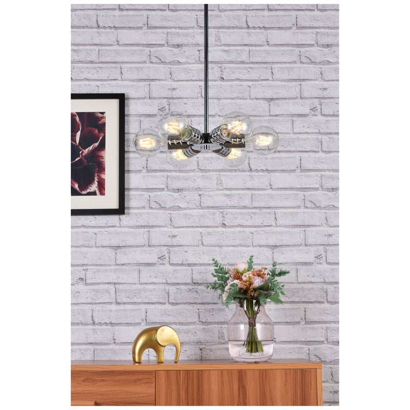 Elegant Lighting Reyes 6 Light 8" Chandelier