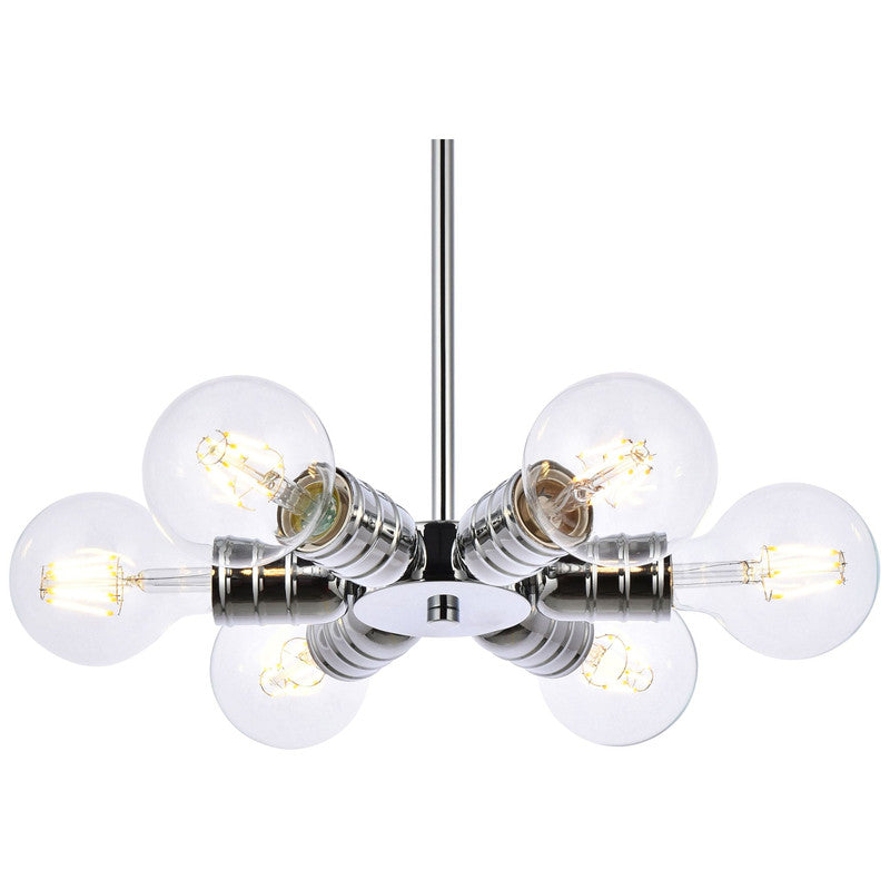 Elegant Lighting Reyes 6 Light 8" Chandelier